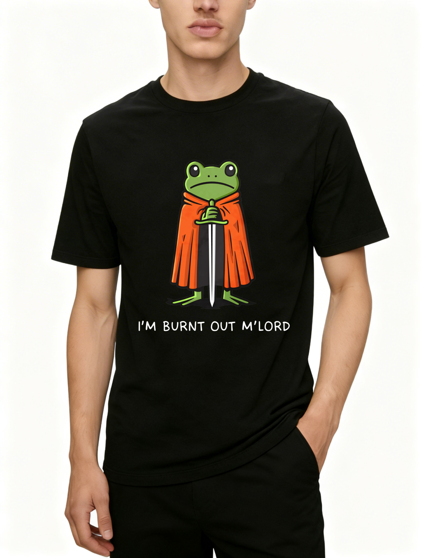 Dorawear™ Frog Knight With Sword And Cape T Shirt (1)