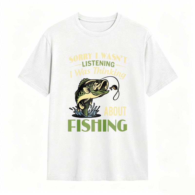 Dorawear™ Fishing Fish And Text Design Unisex Classic T-shirt