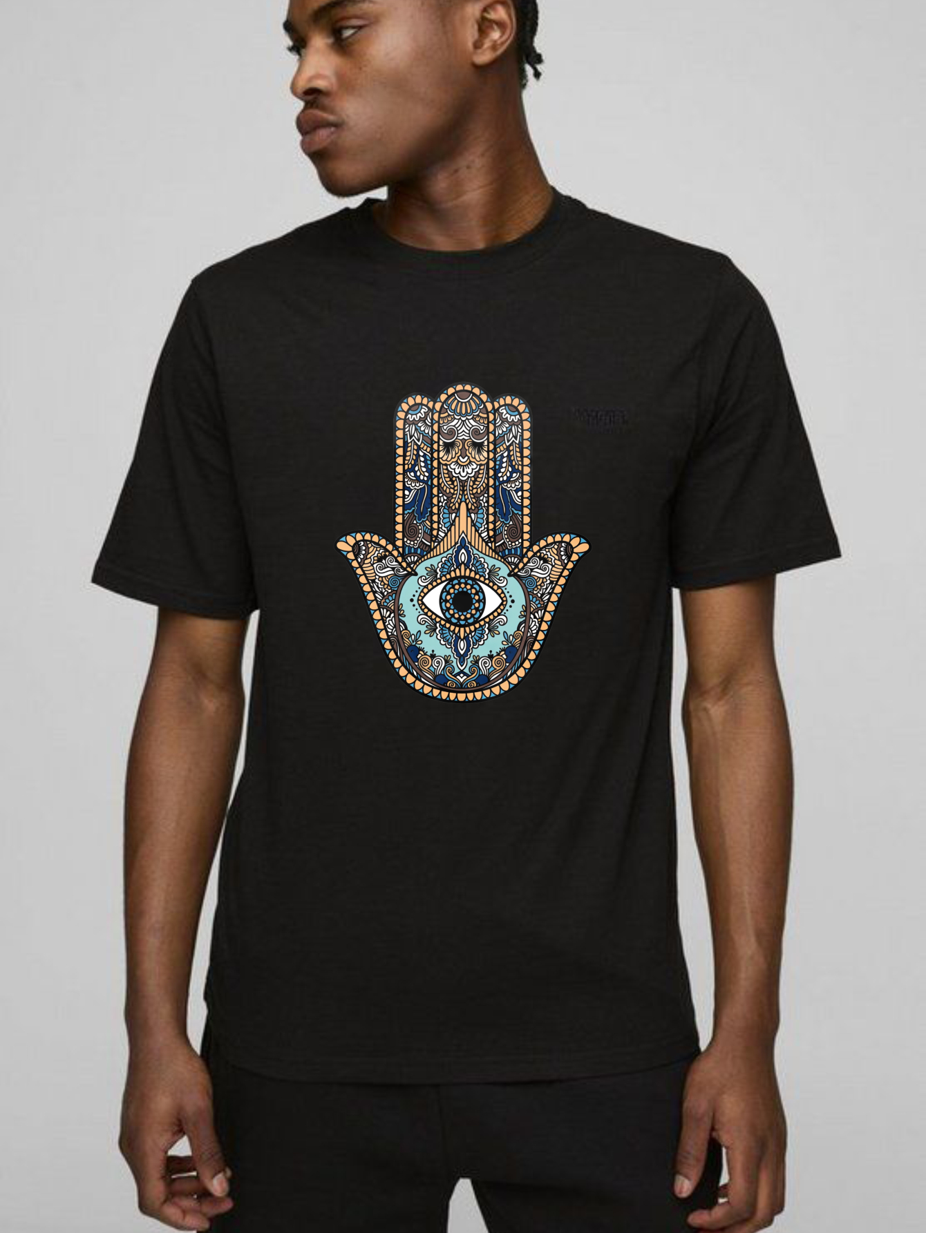Dorawear™  Hamsa Hand With Eye And Ornate Patterns T Shirt