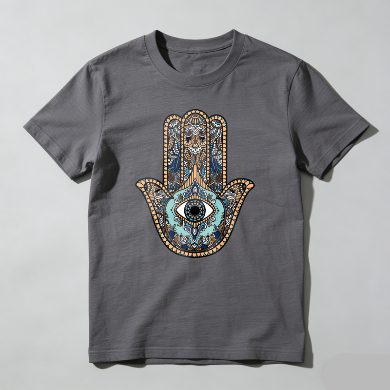 Dorawear™  Hamsa Hand With Eye And Ornate Patterns T Shirt