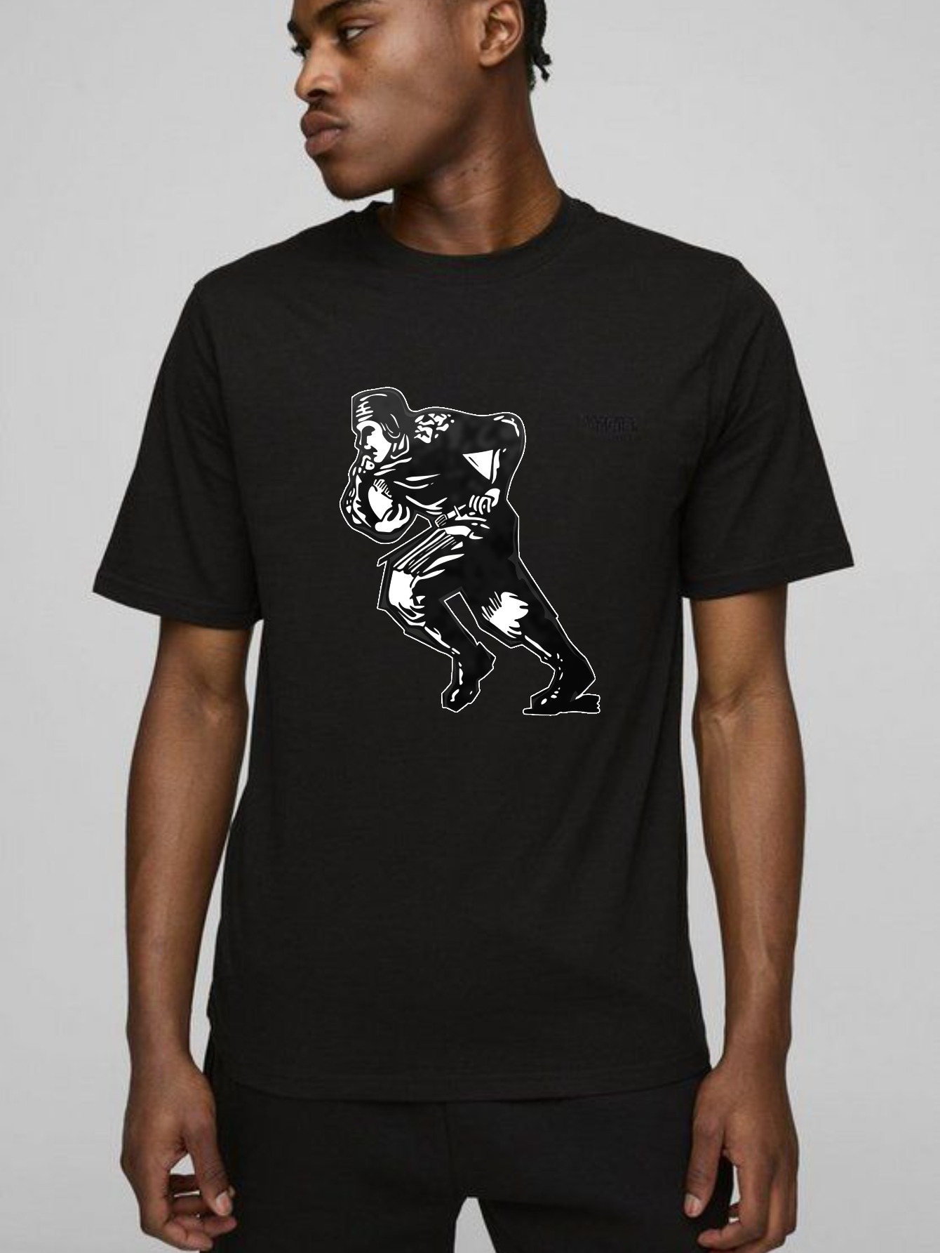 Dorawear™ Dancing Figure In Motion With Abstract Elements T Shirt