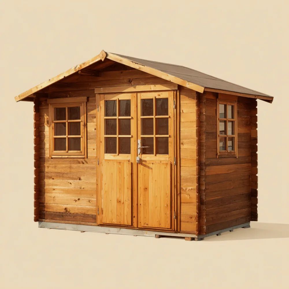 Abri de jardin en bois 200x150x210 cm – Marron – Style classique