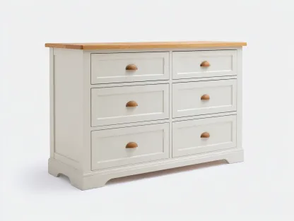 Commode en bois 120x45x85 cm - blanc - style classique pour intérieur-Nookmypad
