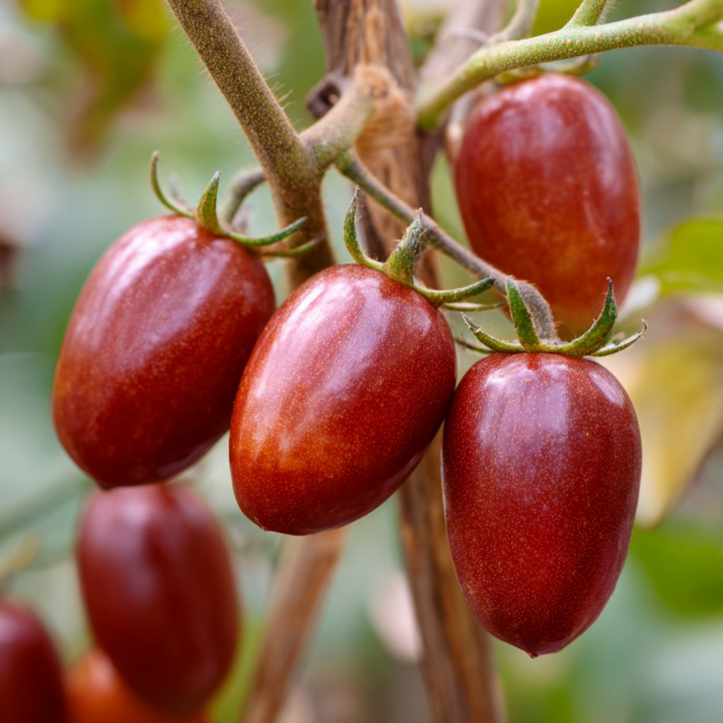 Chocolate Plum Tomato Seeds (Red-Brown) — 20 Pcs-Trendsft