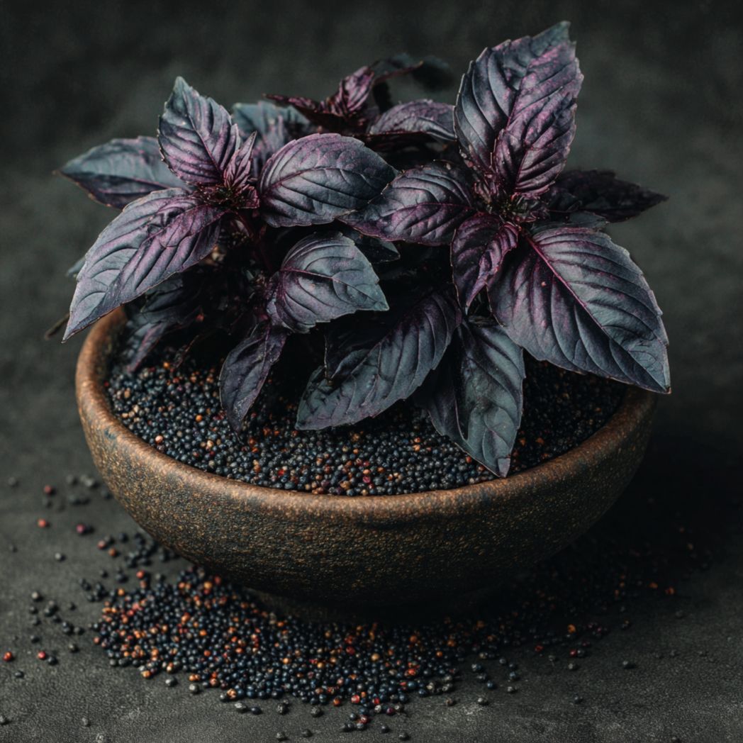 Dark Purple Basil Seeds — 500 Pcs-Trendsft