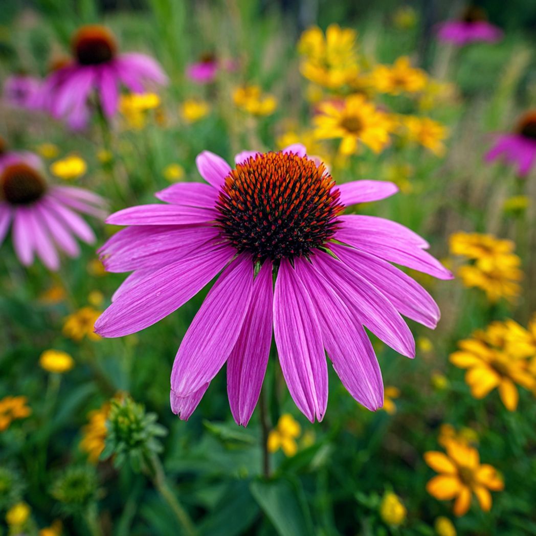 Purple Coneflower Seeds — Pink-Purple — 50 Pcs-Bestftinc