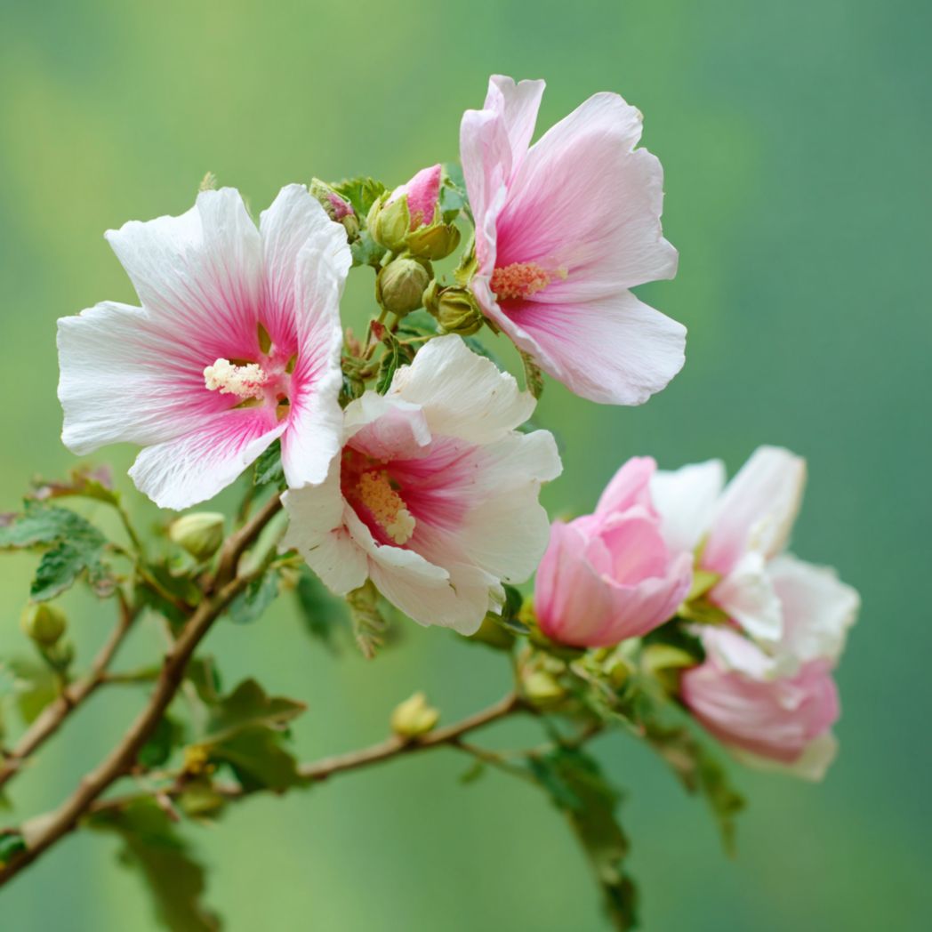 Rose of Sharon (Hibiscus) Seeds — Pink/White — 50 Seeds-Ftcountrycp