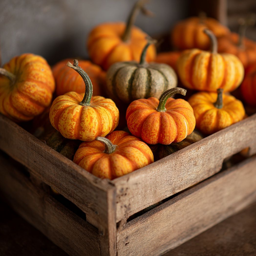 Mini Pumpkin Ornamental Squash Seeds — 10 Seeds-Diamondftinc