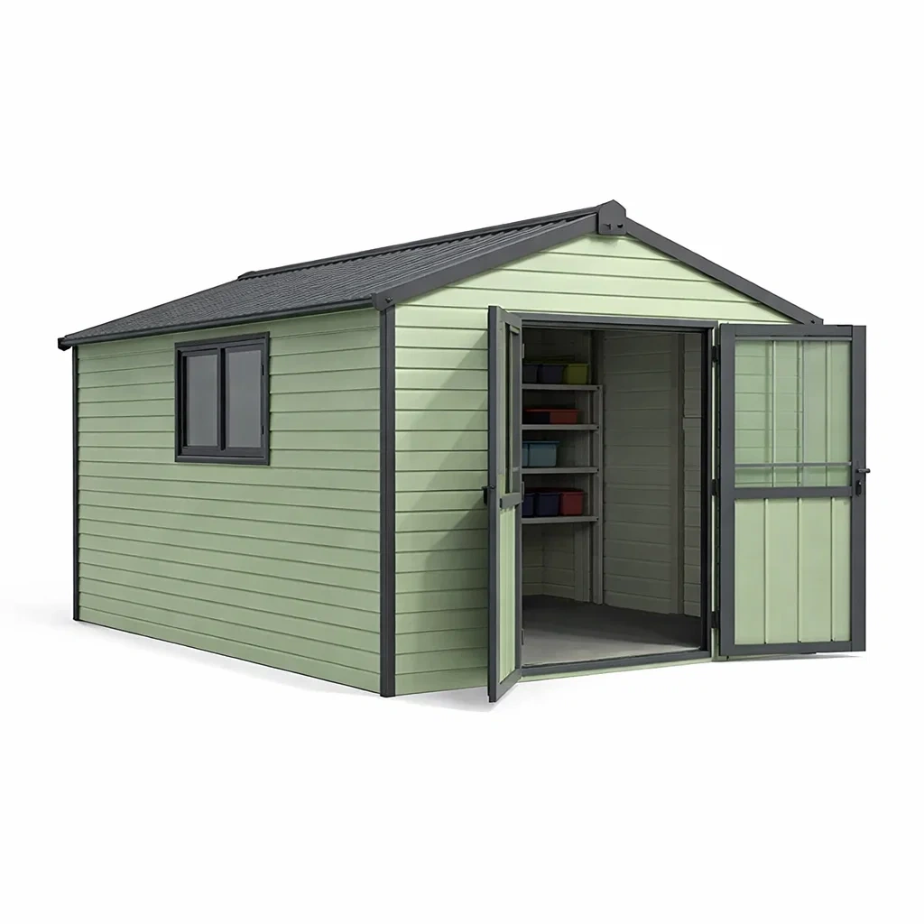 Light Green Garden Building-casagrain