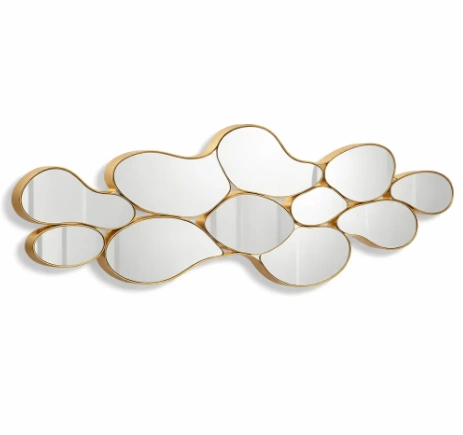 Abstract Gold Wall Mirror Set-casagrain