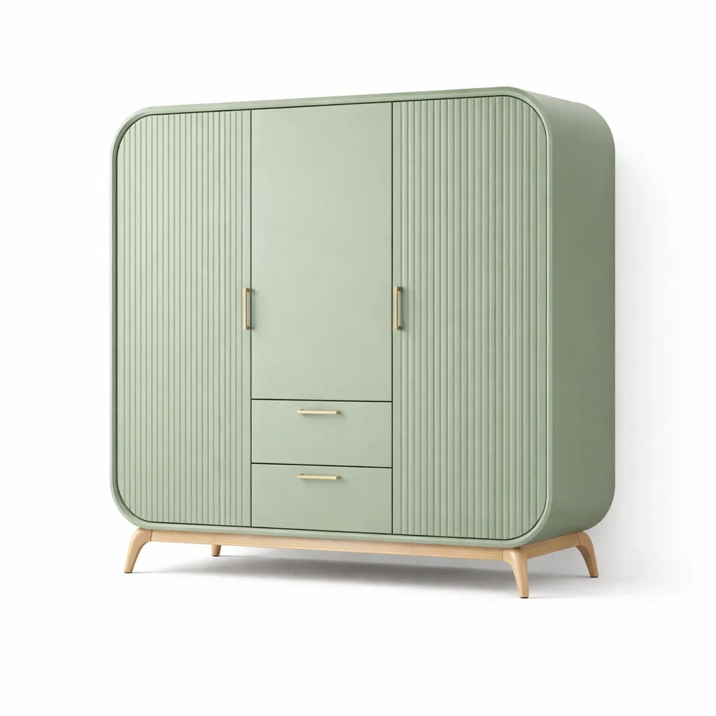 Modern Green Storage Wardrobe-casagrain