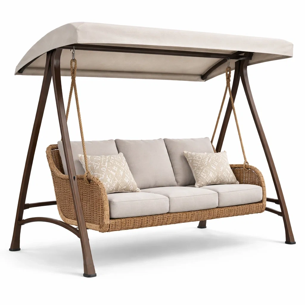 Columpio tapizado de exterior-homescapeo