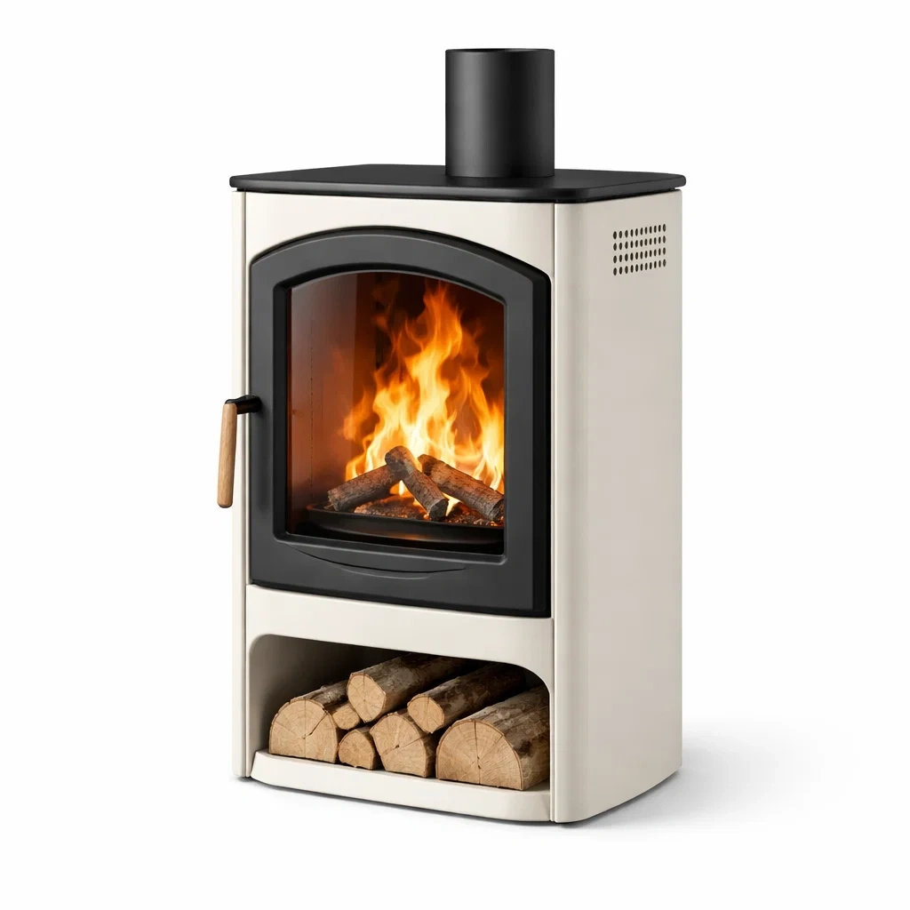 Estufa de le?a con compartimento-homescapeo