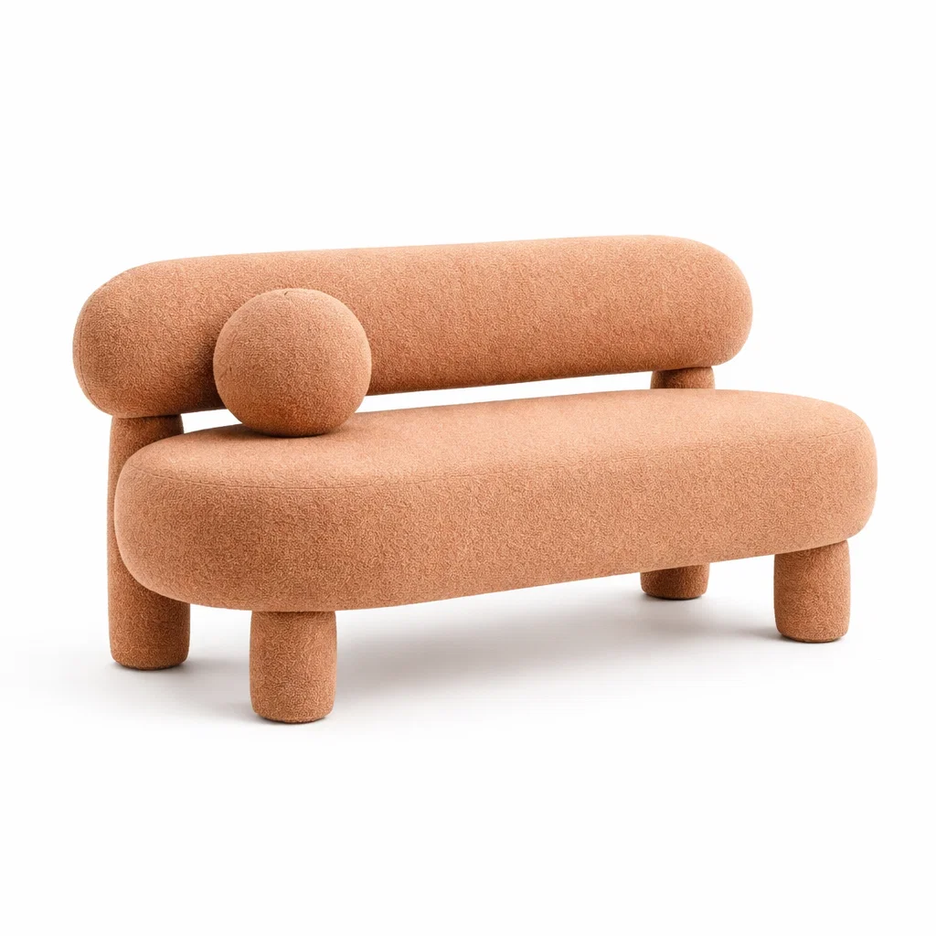 Sof tapizado de respaldo bajo-homescapeo