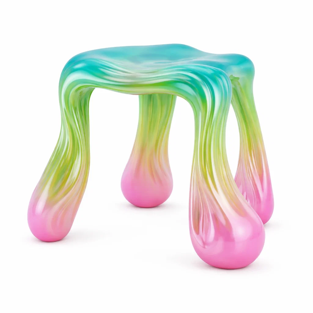 Taburete escultrico de resina-homescapeo