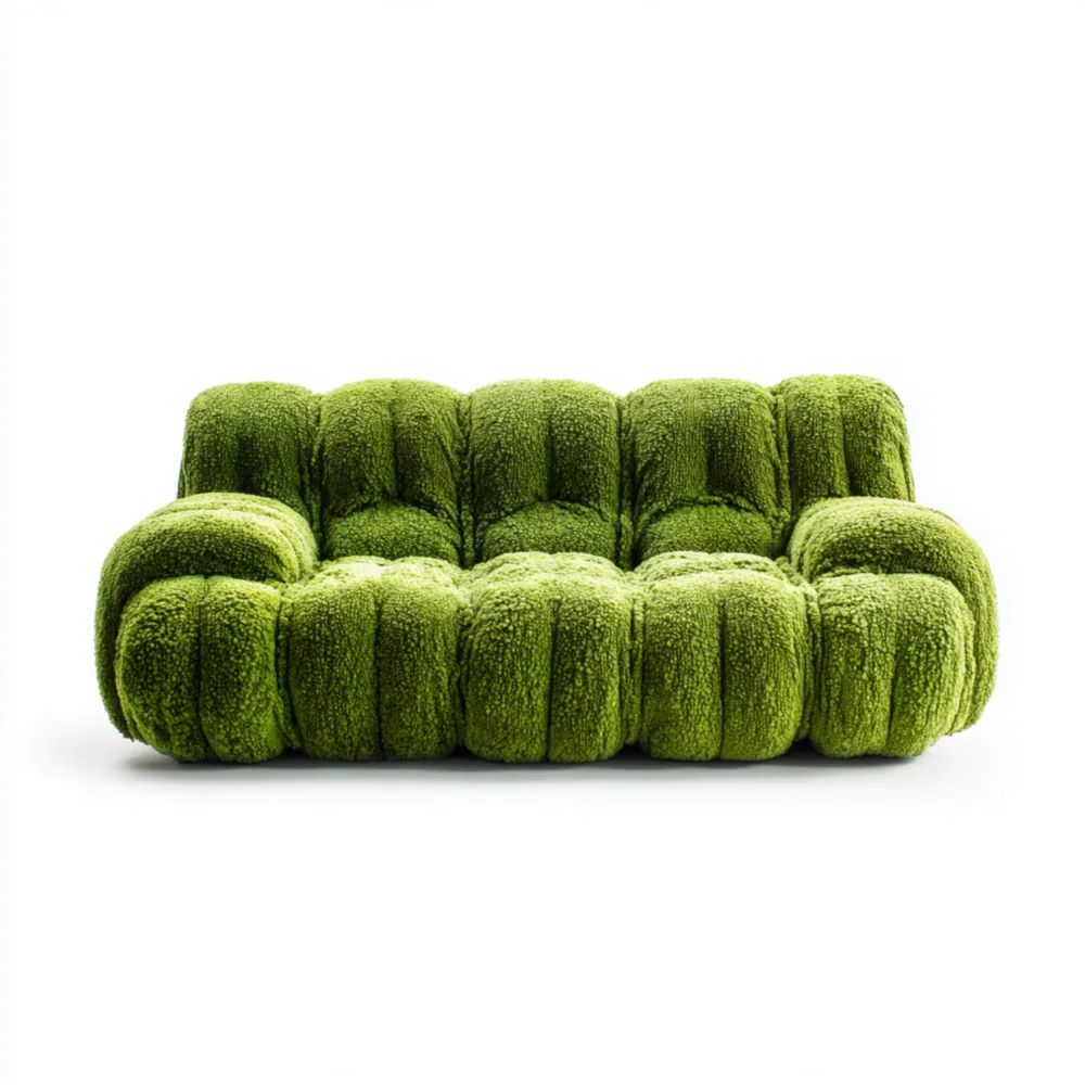 Canapé modulaire tissu doux 200x100x80 cm – Vert – Design contemporain