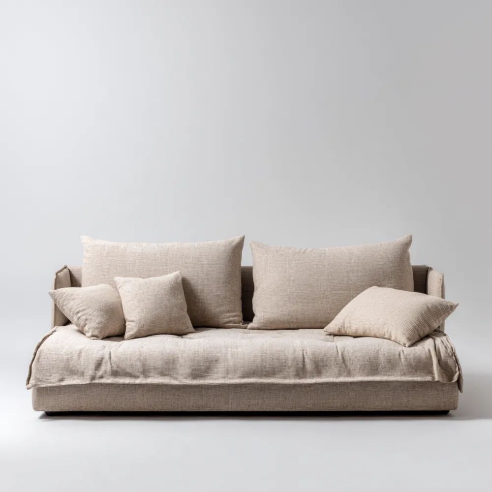 Canapé modulable tissu Beige 200x90x80 cm – Design contemporain