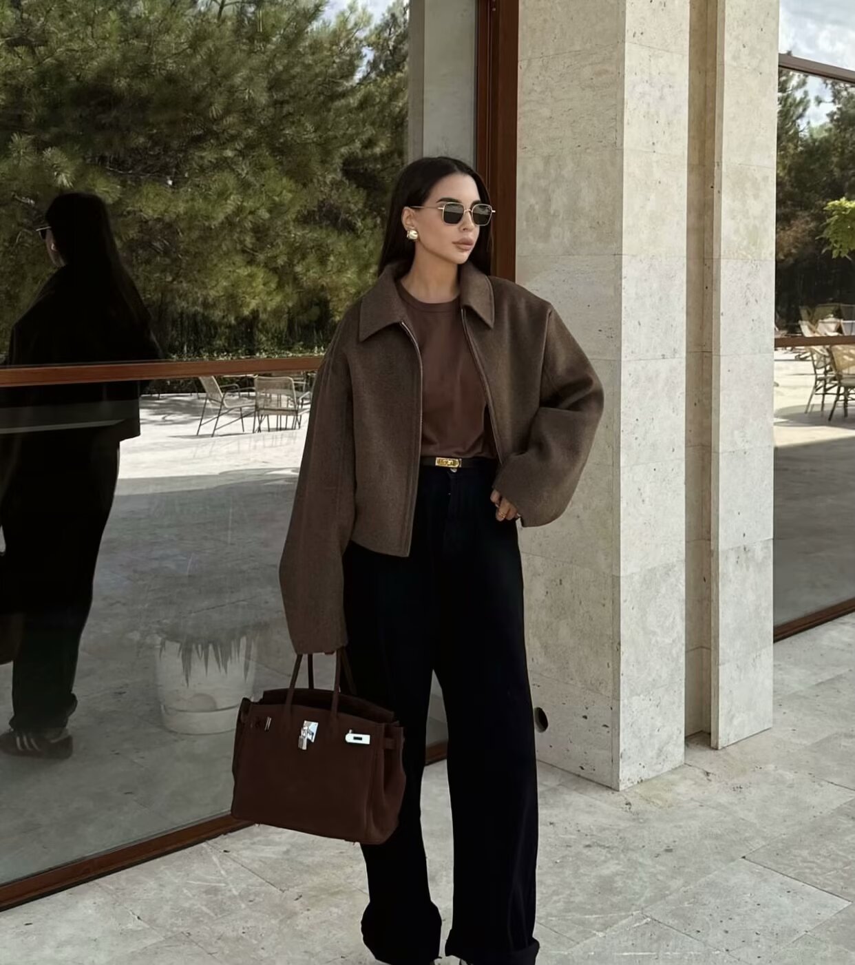 Oversize zip coat