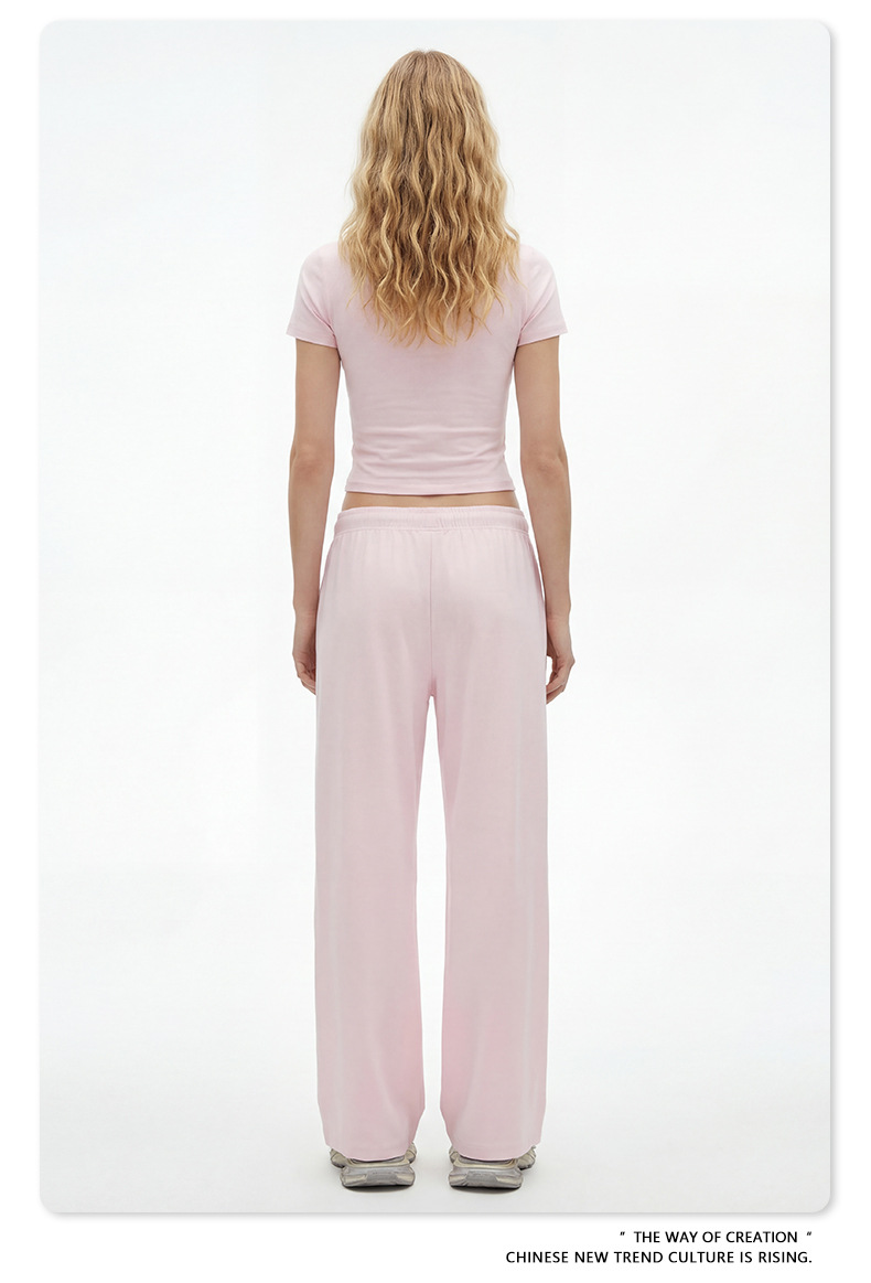 Skim solid sports fashion tshirt suit