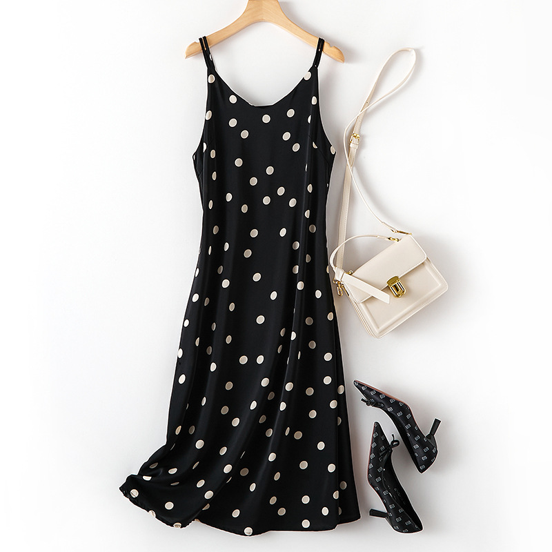 Summer acetate fabric dress