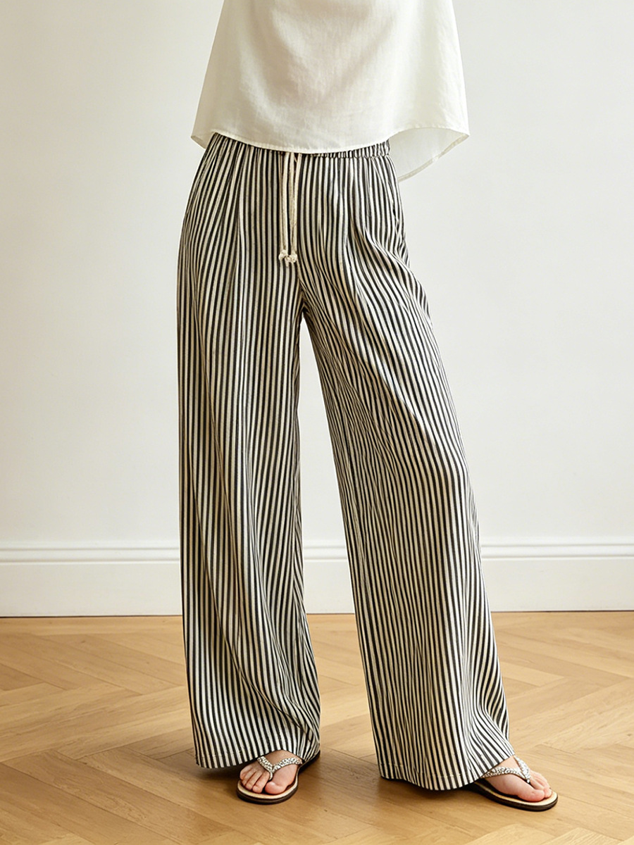 Casual stripe pants