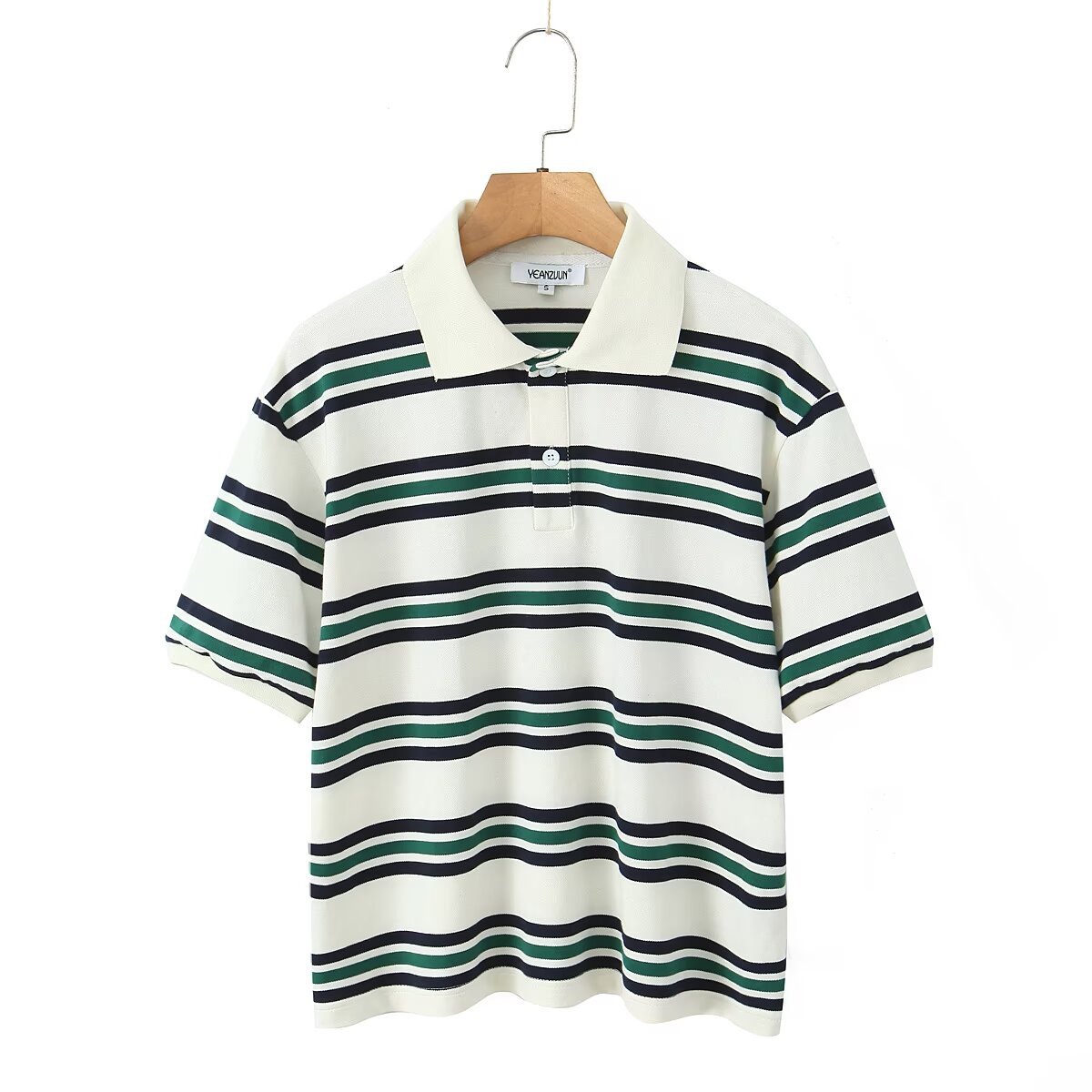 Stripe Polo shirt with skirt