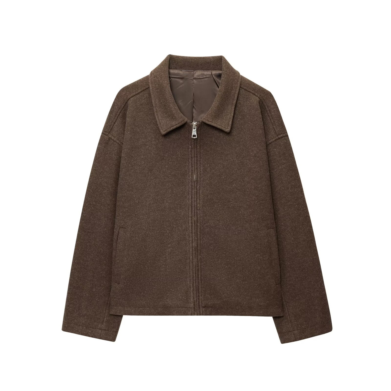 Oversize zip coat