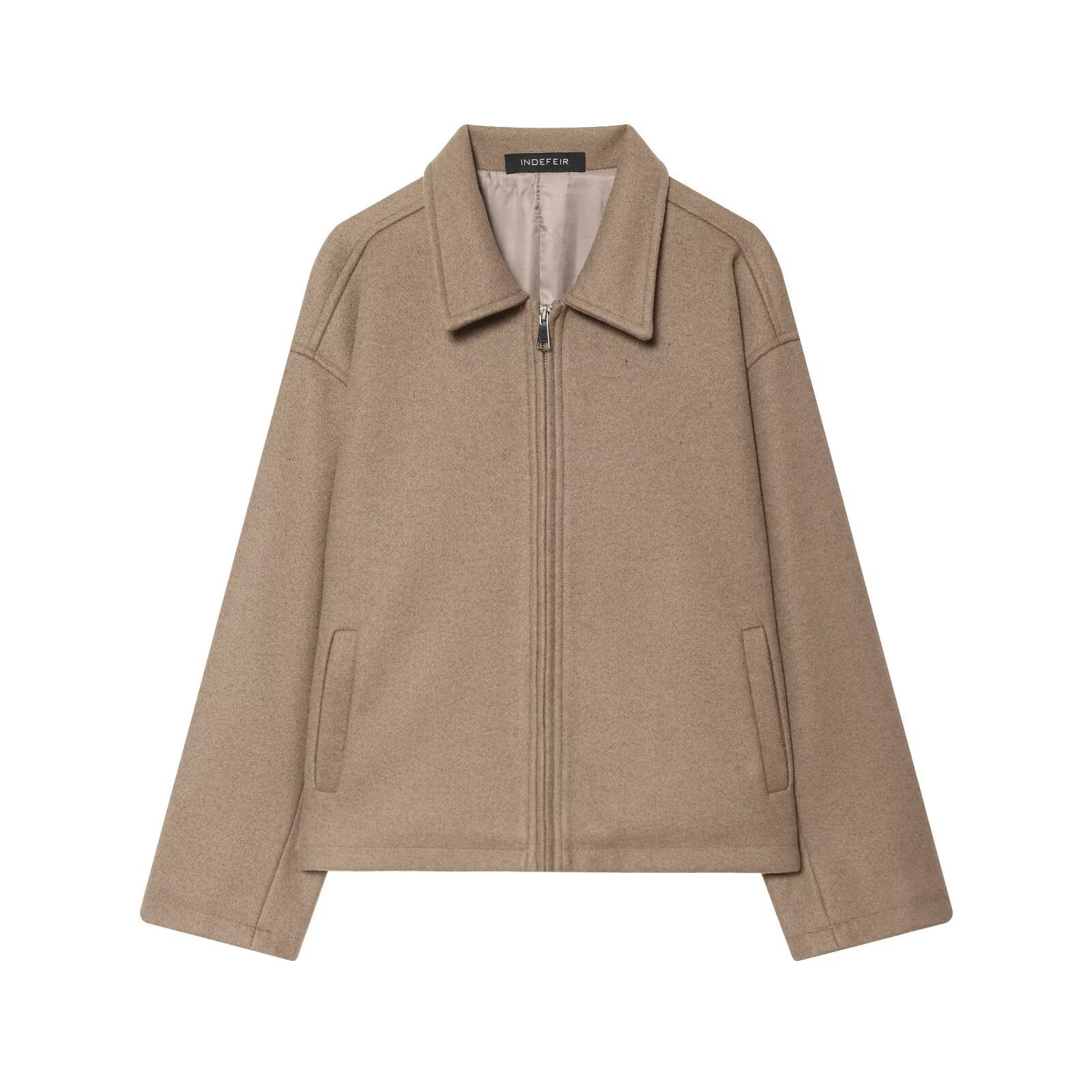 Oversize zip coat