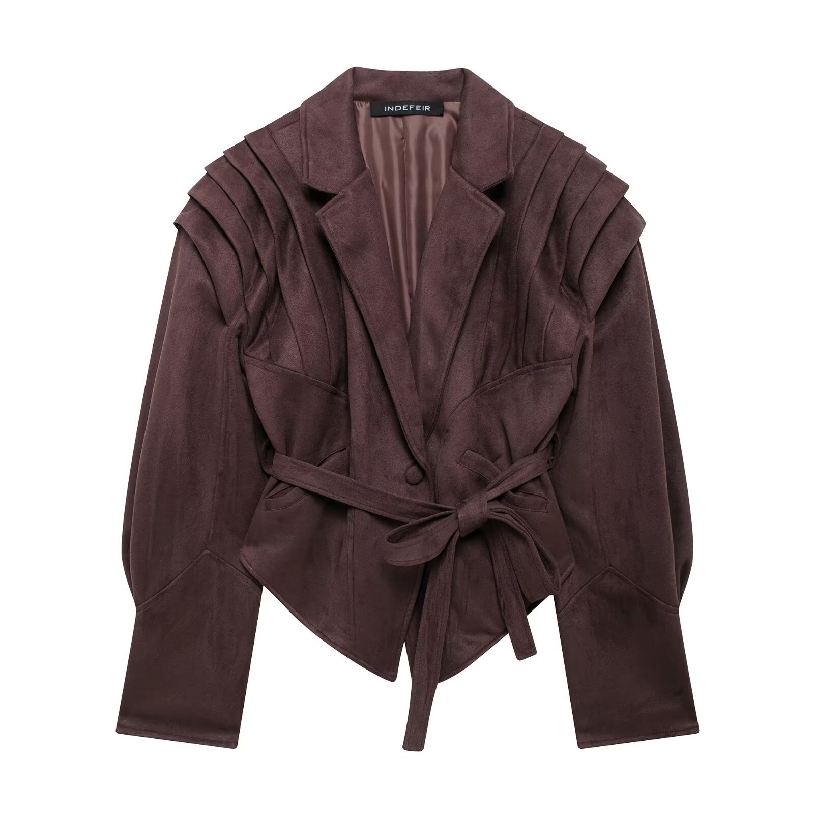 Padded shoulder jacket