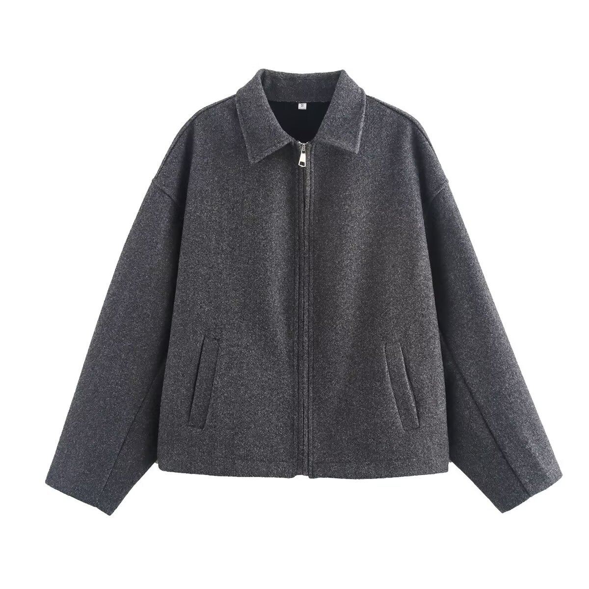 Oversize zip coat