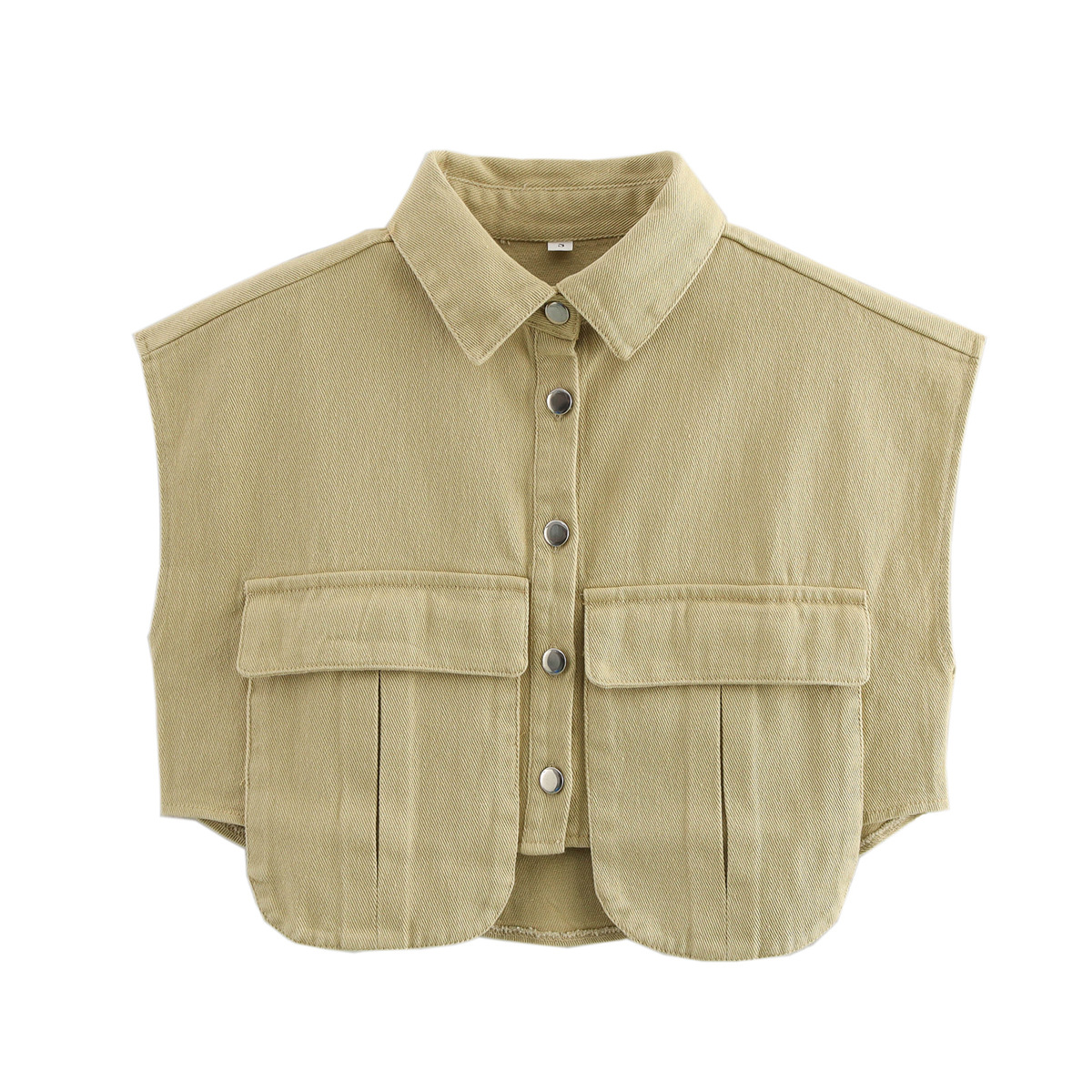 Sleeveless short shirt