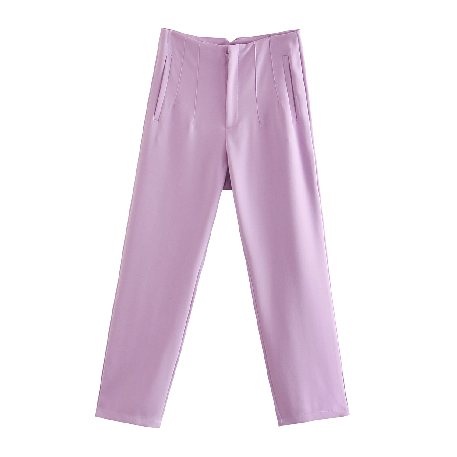 Slim cropped casual pants
