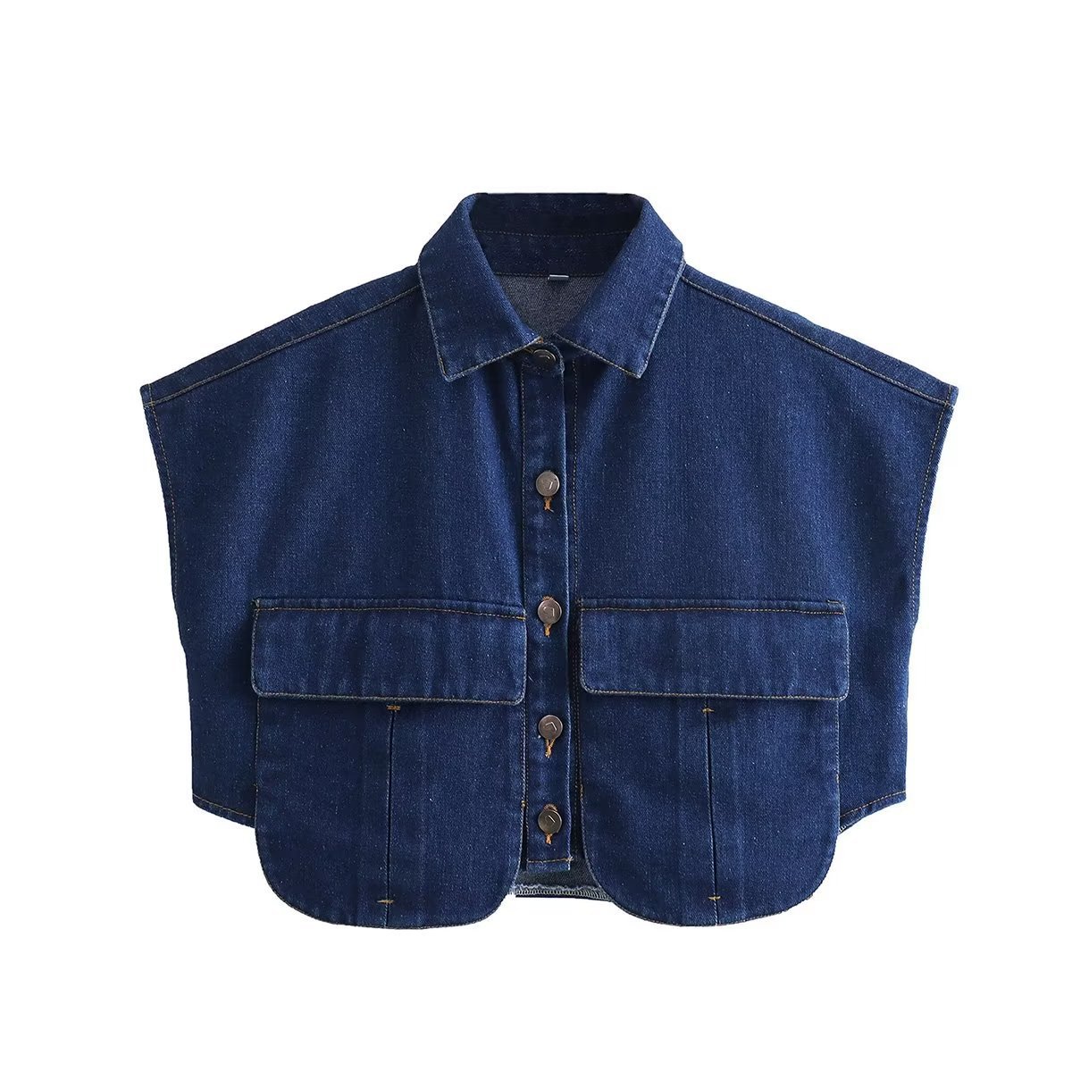 Sleeveless short shirt