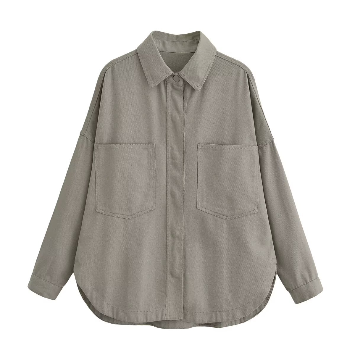 Casual washed denim shirt
