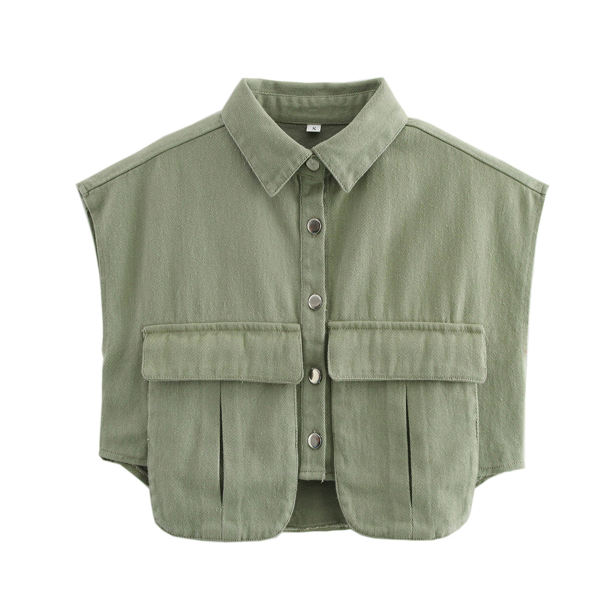 Sleeveless short shirt