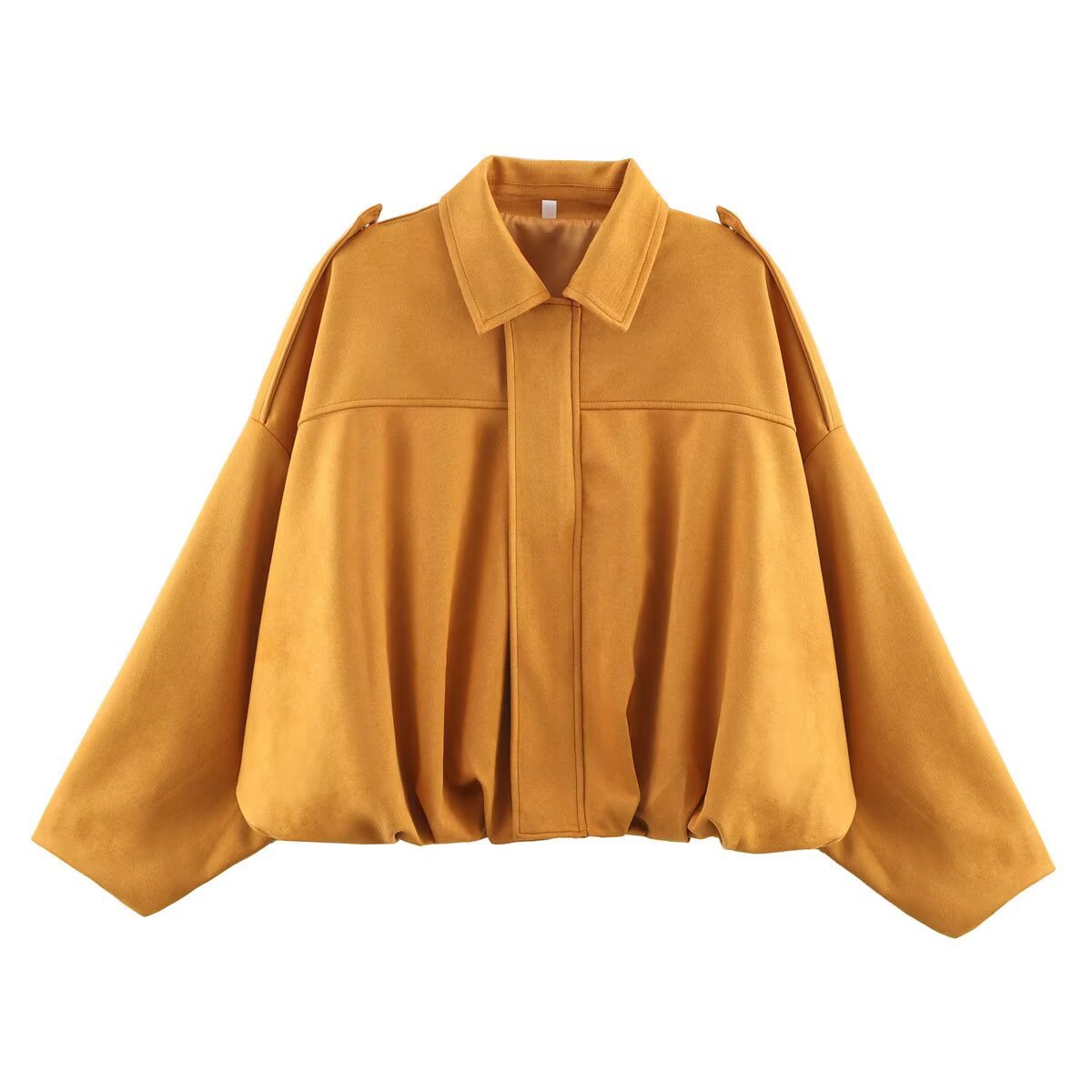 Suede bomber jacket