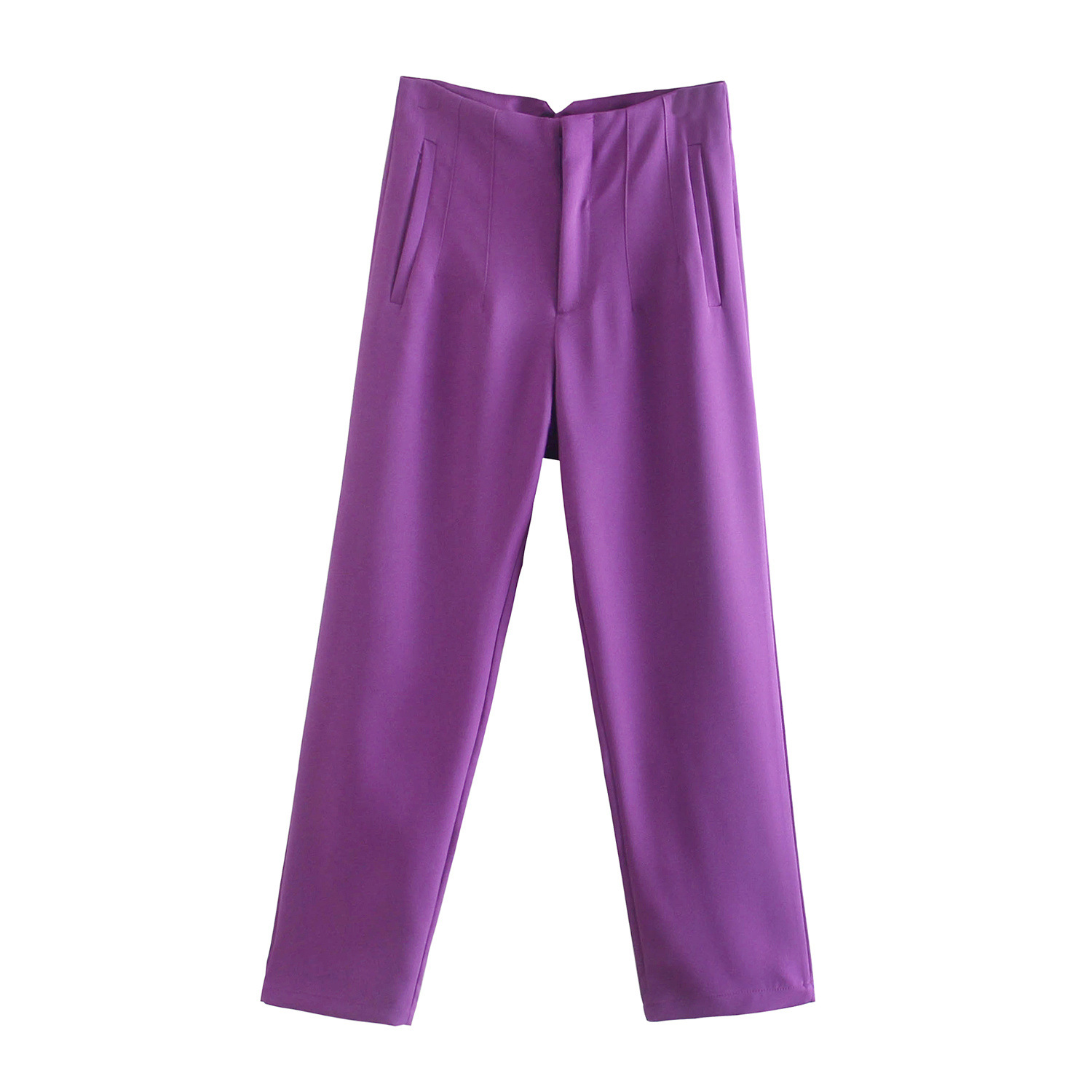 Slim cropped casual pants