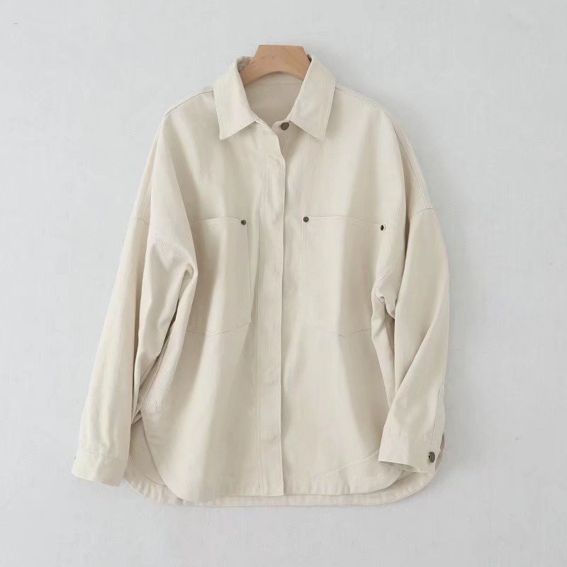 Casual washed denim shirt