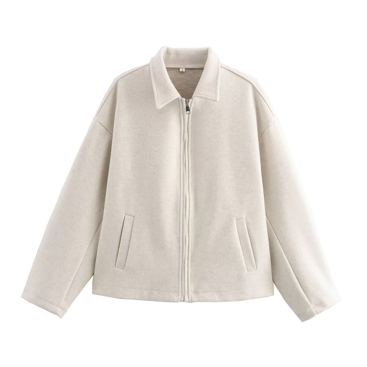 Oversize zip coat