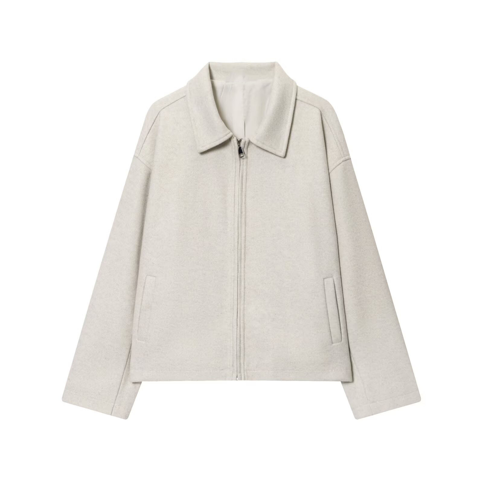 Oversize zip coat