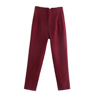 Slim cropped casual pants