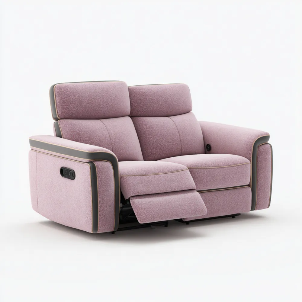 2-Sitzer-Sofa mit Liegefunktion 150x90x85 cm – Flieder