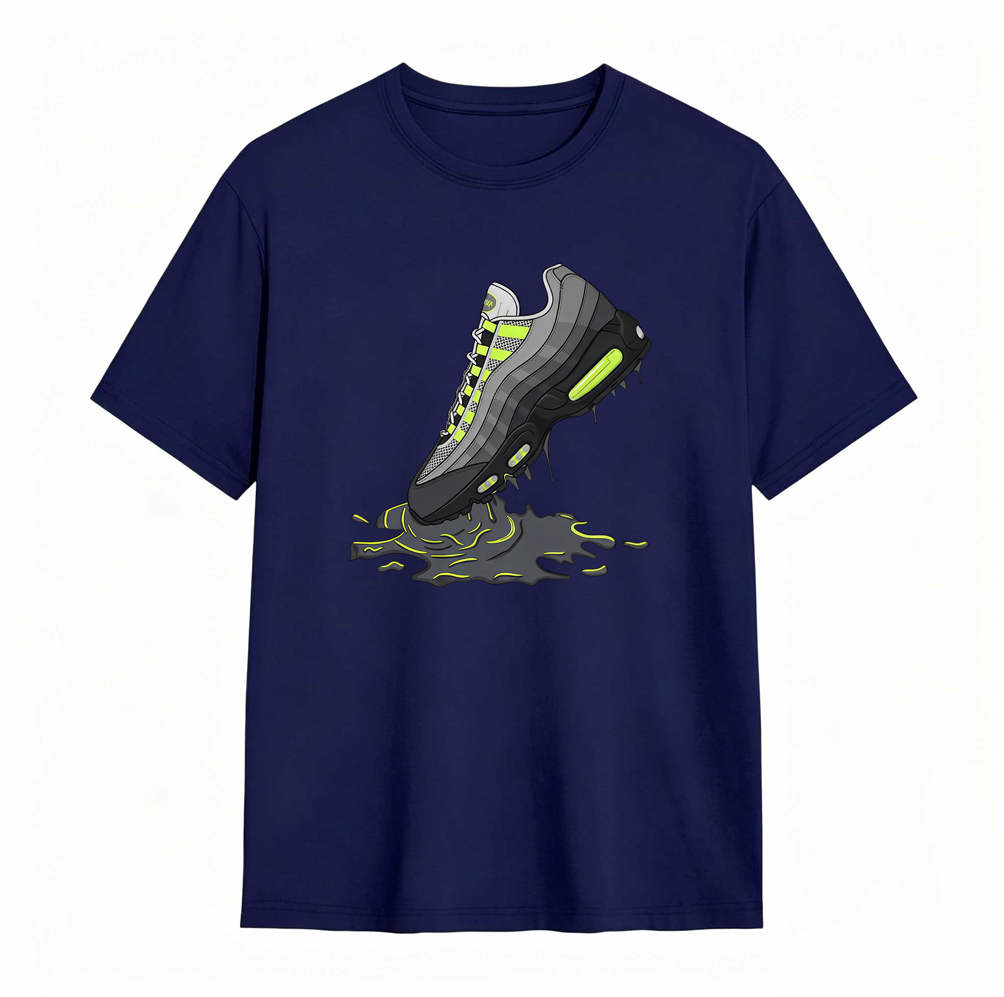 Air Max 95 Big Bubble Neon Yellow Black Cool Grey 2026 OG T Shirt Match Dripping Shoe
