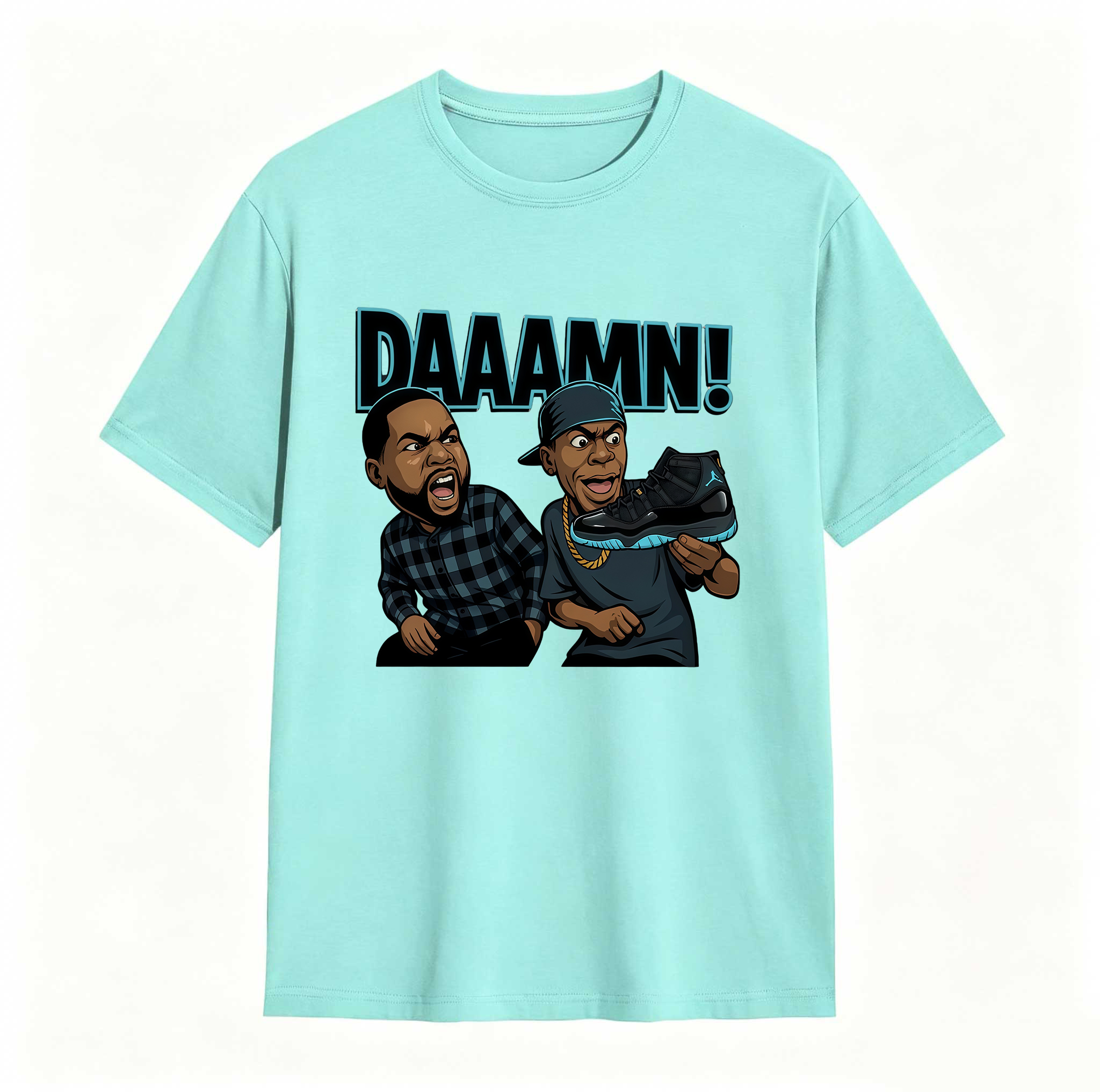 DAAAMN! Shirt To Match Jordan 11 Gamma, Jordan 11 Gamma Sneaker Mactching Shirt, Jordan Match Tee, AJ 11 Gamma Sneaker Match Shirt