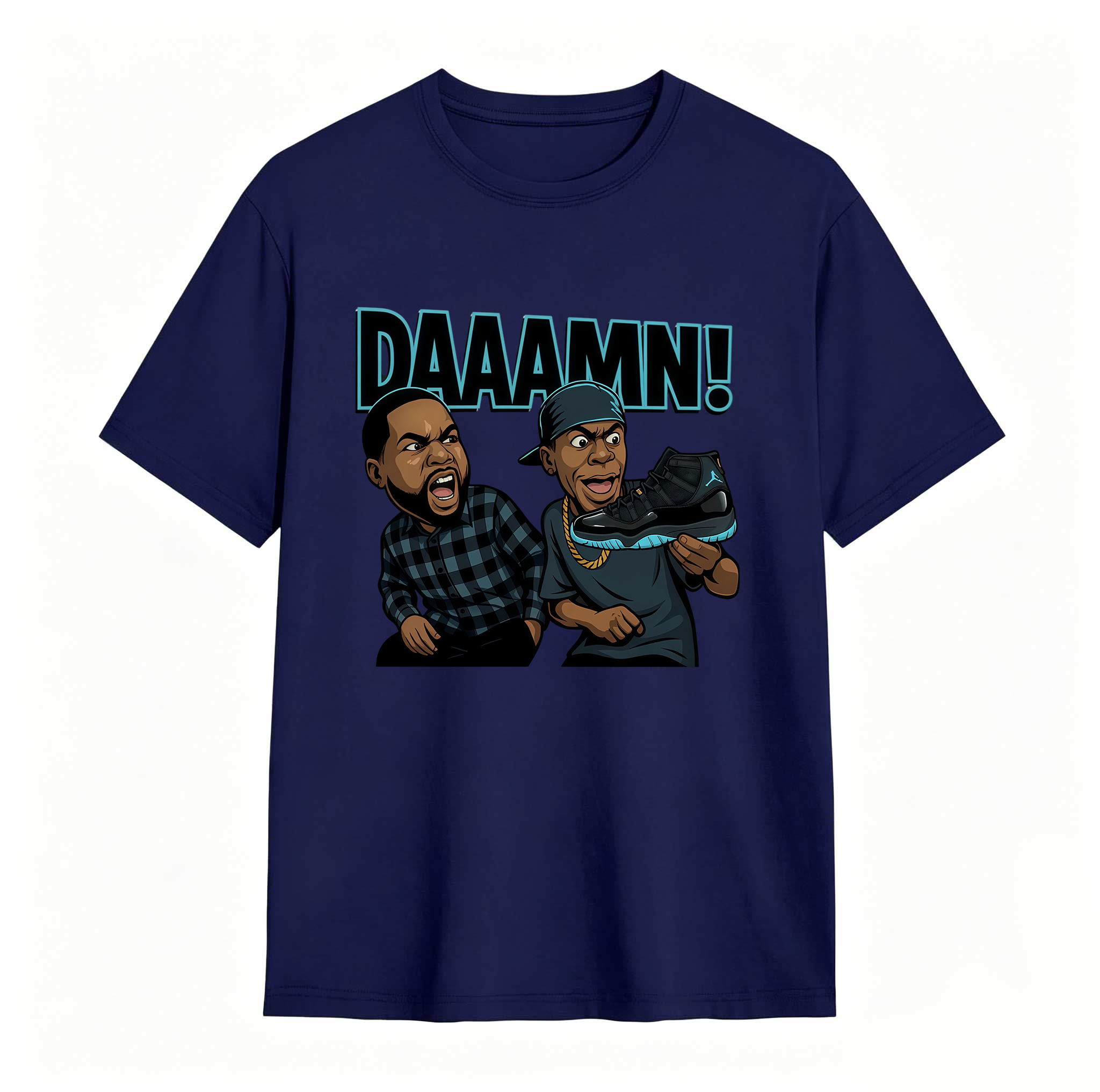 DAAAMN! Shirt To Match Jordan 11 Gamma, Jordan 11 Gamma Sneaker Mactching Shirt, Jordan Match Tee, AJ 11 Gamma Sneaker Match Shirt
