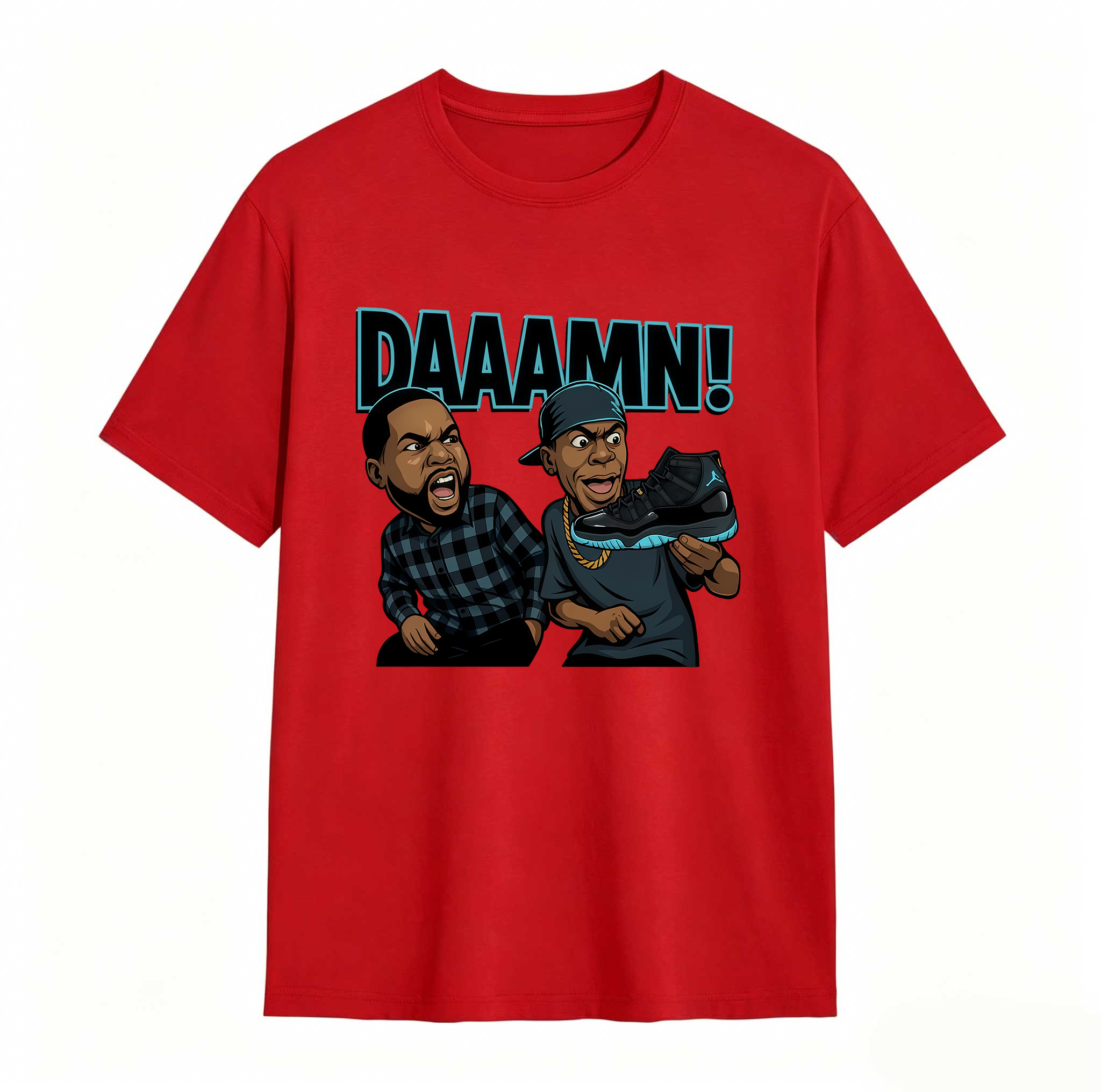 DAAAMN! Shirt To Match Jordan 11 Gamma, Jordan 11 Gamma Sneaker Mactching Shirt, Jordan Match Tee, AJ 11 Gamma Sneaker Match Shirt
