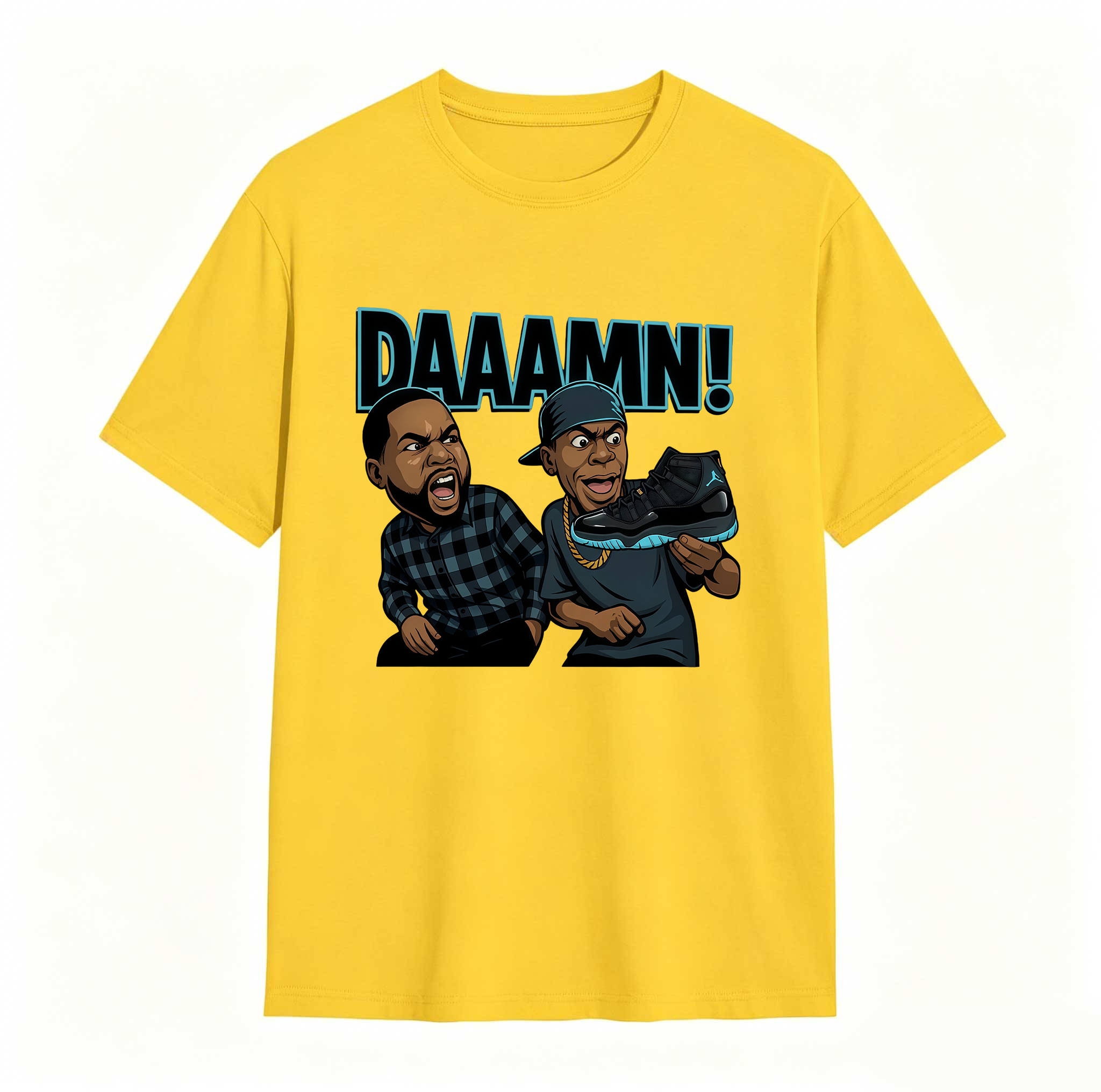 DAAAMN! Shirt To Match Jordan 11 Gamma, Jordan 11 Gamma Sneaker Mactching Shirt, Jordan Match Tee, AJ 11 Gamma Sneaker Match Shirt