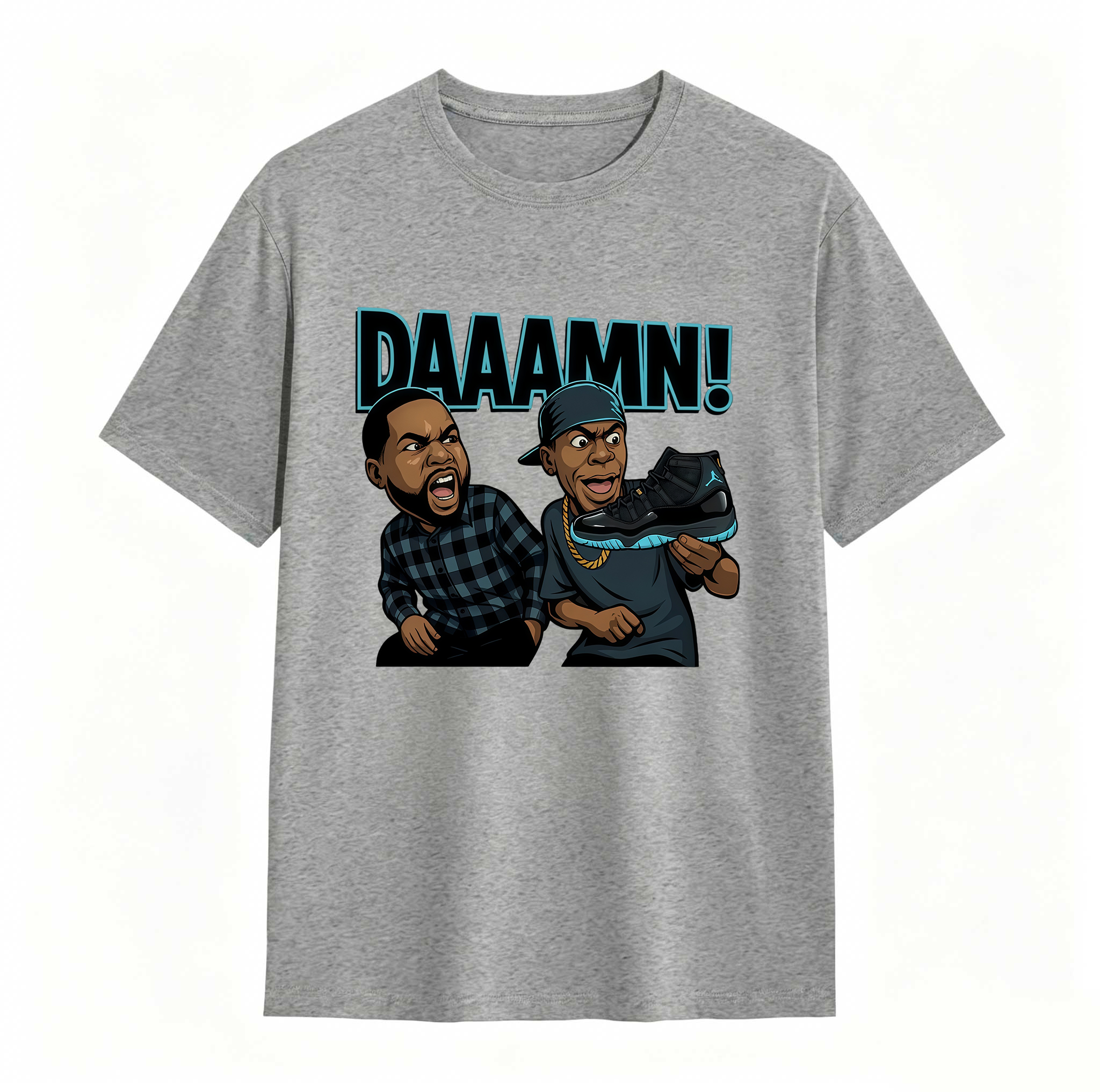 DAAAMN! Shirt To Match Jordan 11 Gamma, Jordan 11 Gamma Sneaker Mactching Shirt, Jordan Match Tee, AJ 11 Gamma Sneaker Match Shirt