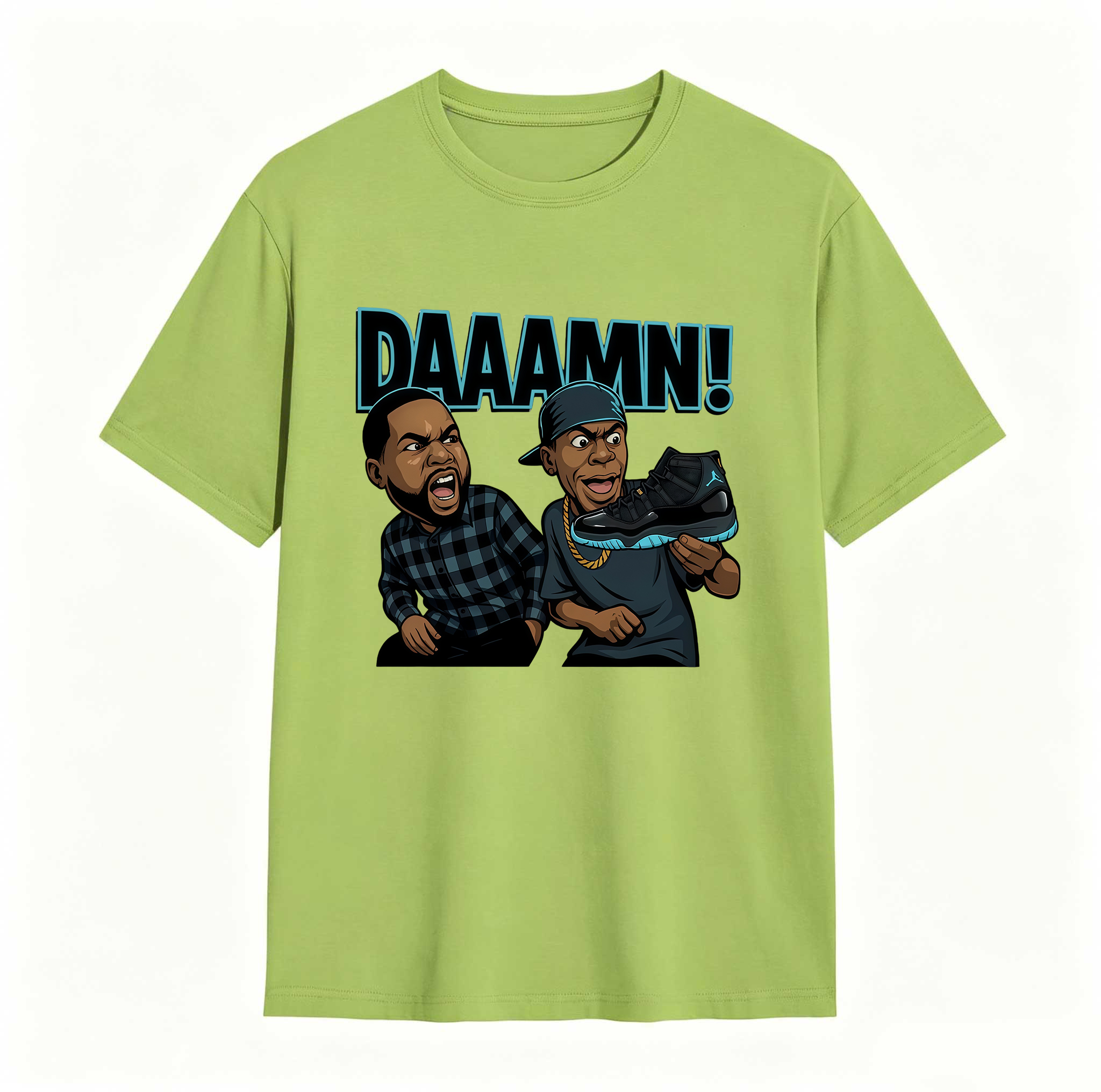 DAAAMN! Shirt To Match Jordan 11 Gamma, Jordan 11 Gamma Sneaker Mactching Shirt, Jordan Match Tee, AJ 11 Gamma Sneaker Match Shirt