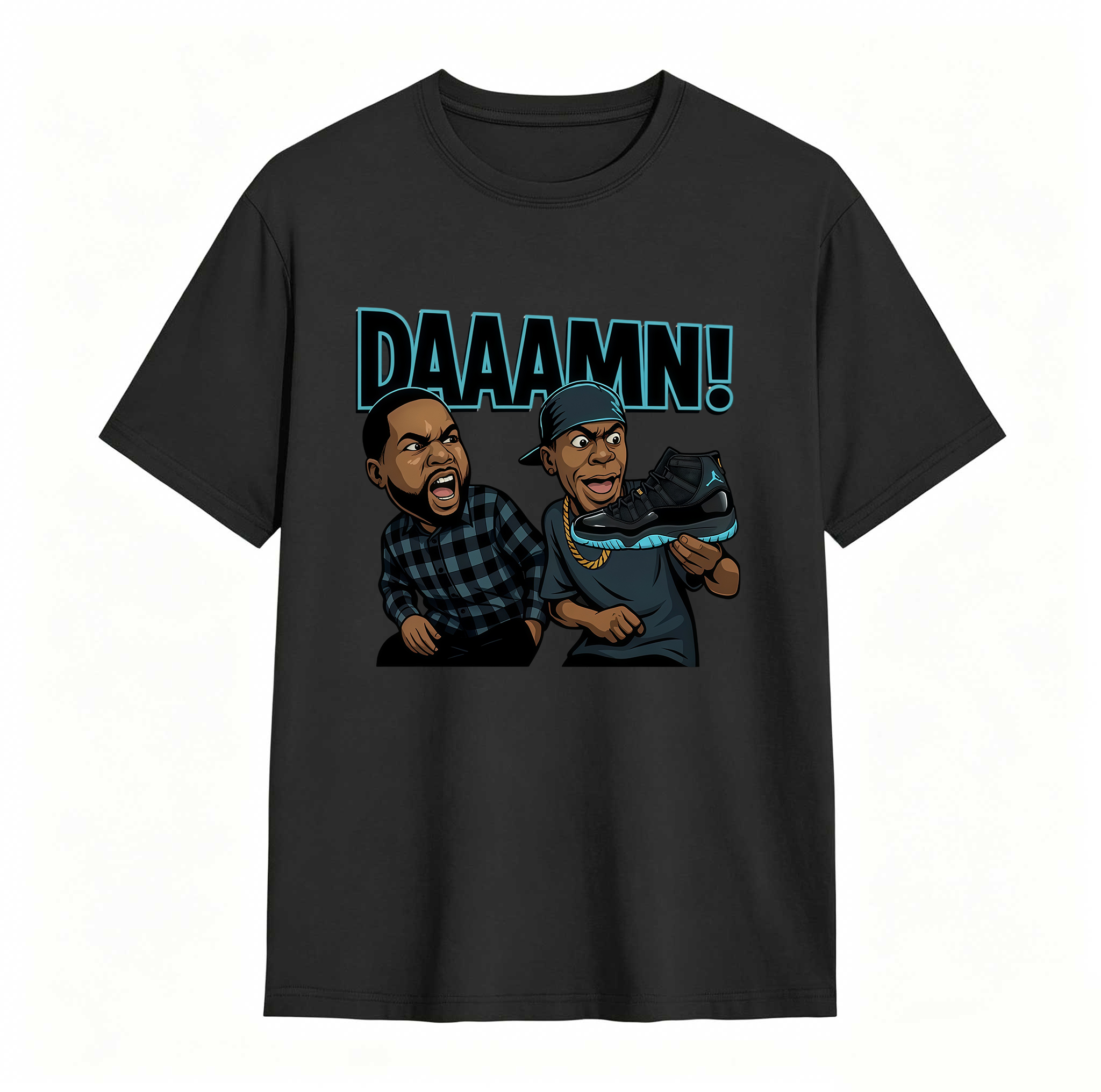 DAAAMN! Shirt To Match Jordan 11 Gamma, Jordan 11 Gamma Sneaker Mactching Shirt, Jordan Match Tee, AJ 11 Gamma Sneaker Match Shirt